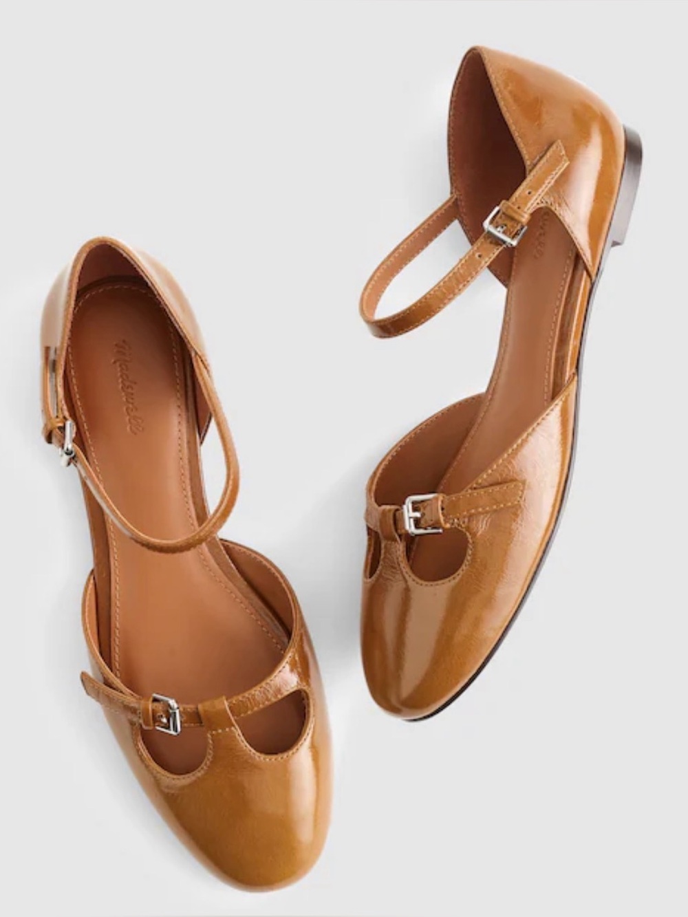 MADEWELL 6 The Hester Ankle-Strap d'Orsay Flat NZ711 $138